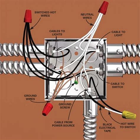 how to wire a junction box with outlet|6 terminal junction box wiring.